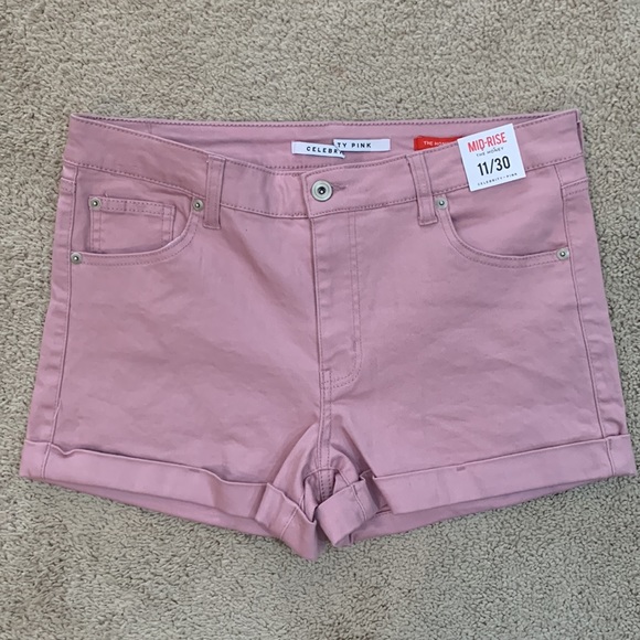 Celebrity Pink Pants - Celebrity Pink The Honey Mid-Rise Shorts  NEW
